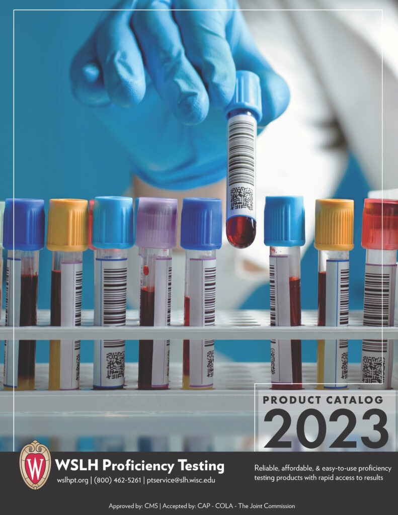 Image of 2023 Clinical Catalog Cover for Proficiency Testing Programs