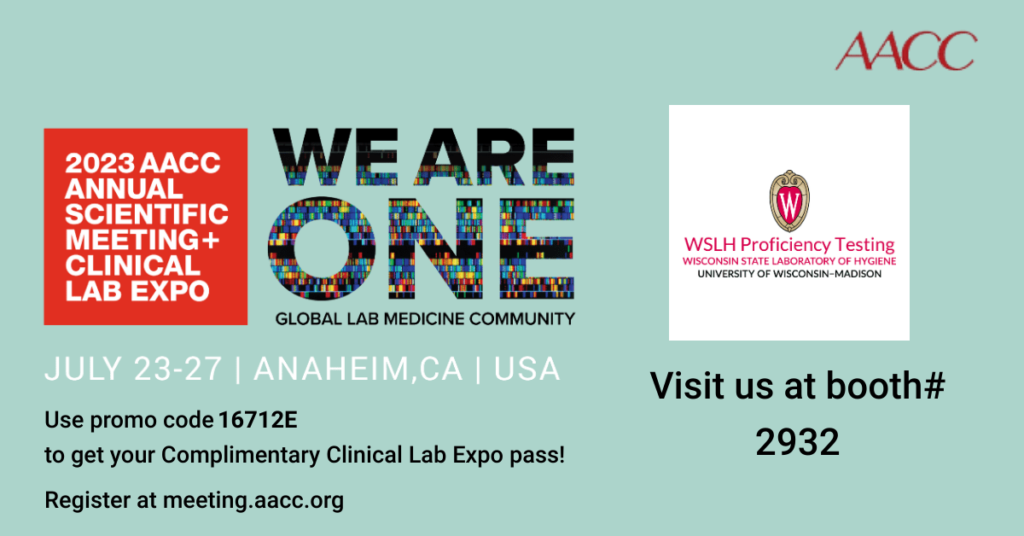 2023 AACC Annual Scientific Meeting + Clinical Lab Expo WSLH